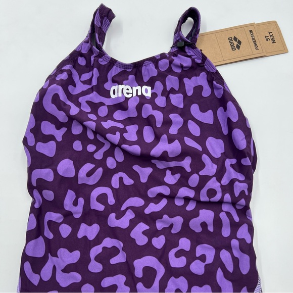 Arena Powerskin ST Next open back size 34 purple and lilac leopard. retail $460 - Picture 2 of 10